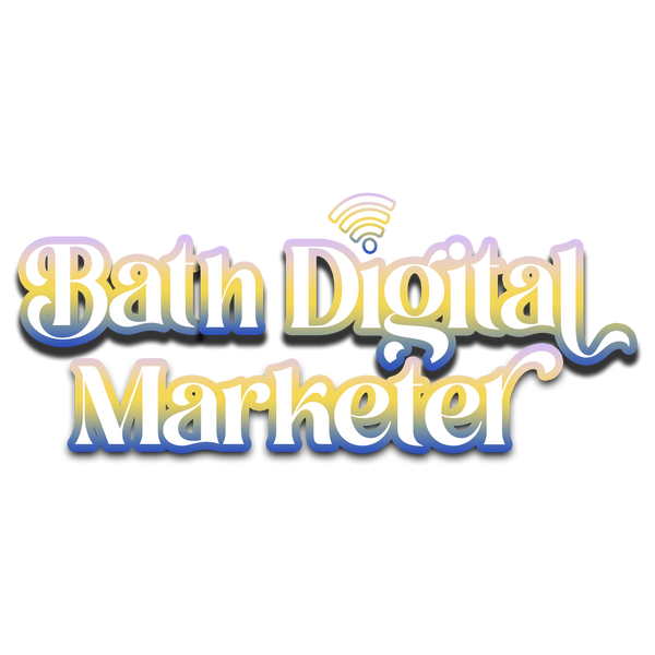 This is an image of a logo that reads: Bath Digital Marketer.
